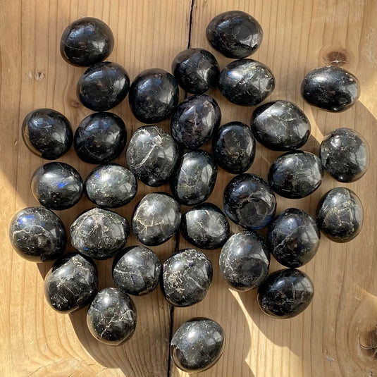Larvikite Tumblestone to Dispel Negative Energy - Tumblestones - Keshet Crystals in Petersfield