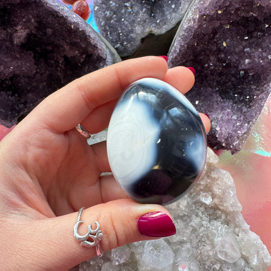 Orca Agate Palmstone C for Inner Harmony