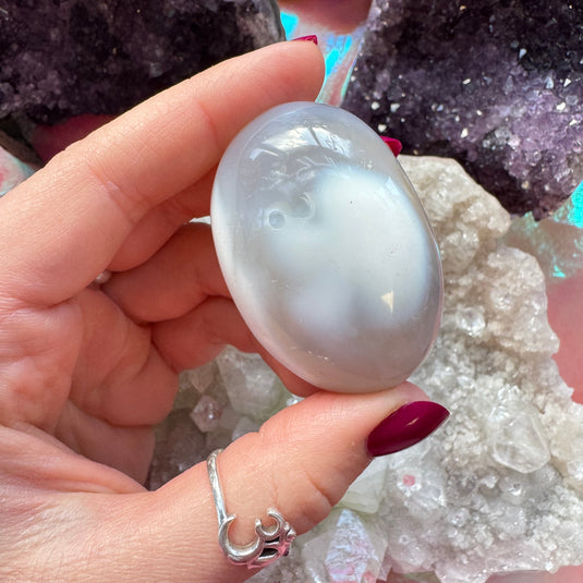 Orca Agate Palmstone E for Inner Harmony