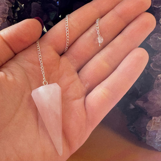 Rose Quartz Point Pendulum