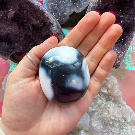 Orca Agate Palmstone C for Inner Harmony