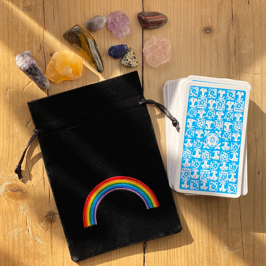 Rainbow Card Bag - Tarot / Oracle - Keshet Crystals in Petersfield