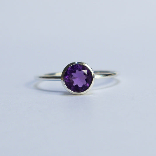 Amethyst Faceted Circle with Crystals - Rings - Keshet Crystals in Petersfield