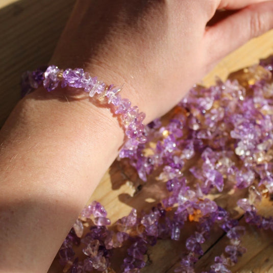 Ametrine Chip On Wrist - Bracelets - Keshet Crystals in Petersfield