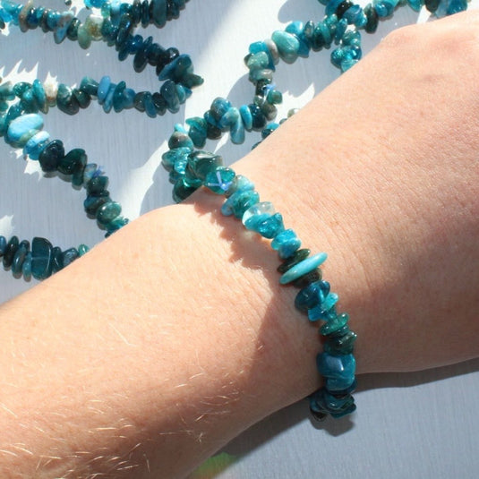 Apatite Blue Chip - Bracelets - Keshet Crystals in Petersfield