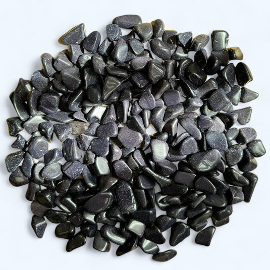 Blue Goldstone - Tumblestones - Keshet Crystals in Petersfield