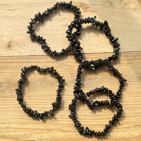 Black Tourmaline Bracelet for Protection & Grounding - Bracelets - Keshet Crystals in Petersfield