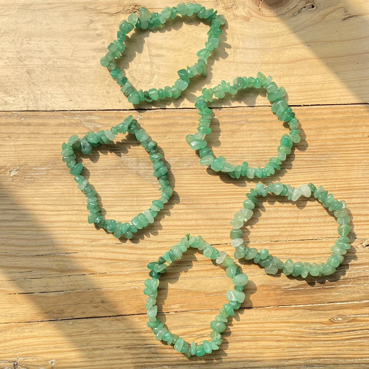 Green Aventurine Bracelet to Bring Luck & Prosperity - Bracelets - Keshet Crystals in Petersfield