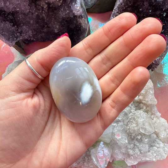 Orca Agate Palmstone E for Inner Harmony