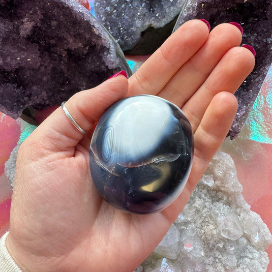 Orca Agate Palmstone C for Inner Harmony