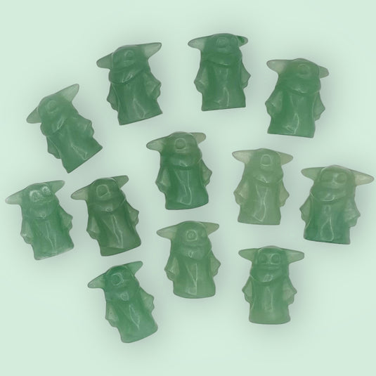 Green Aventurine Yoda - Carvings - Keshet Crystals in Petersfield & Online
