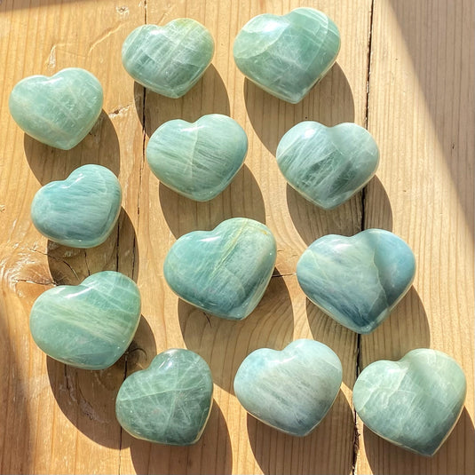Aquamarine Heart - Carvings - Keshet Crystals in Petersfield