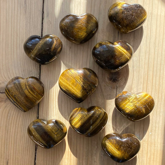 Tiger Eye Heart - Carvings - Keshet Crystals in Petersfield