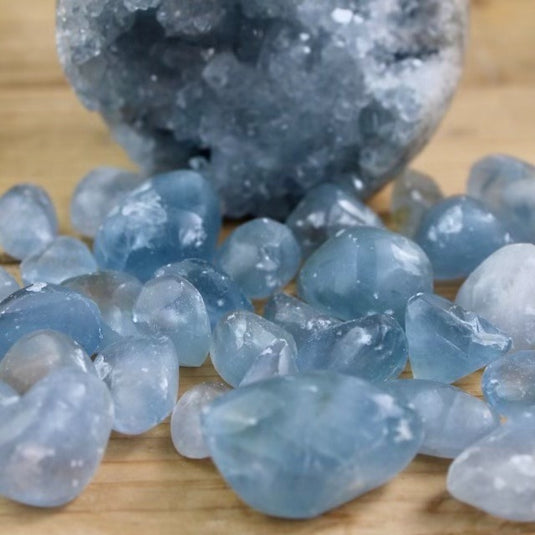 Celestite - Tumblestones - Keshet Crystals in Petersfield