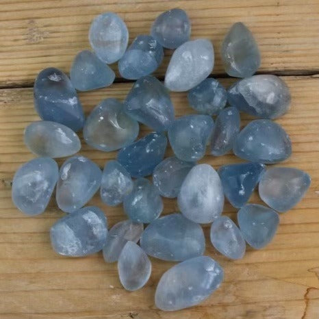 Celestite Polished Stones - Tumblestones - Keshet Crystals in Petersfield