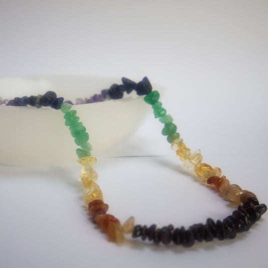 Chakra Chip Necklace for Balance - Necklaces - Keshet Crystals in Petersfield