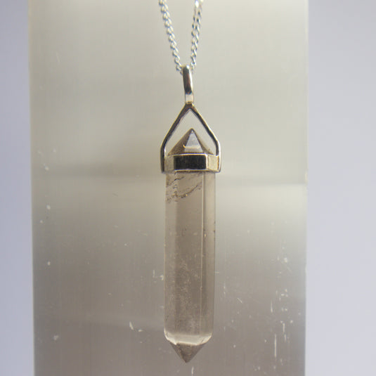 Smokey Quartz Double Terminated Point - Necklaces - Keshet Crystals in Petersfield