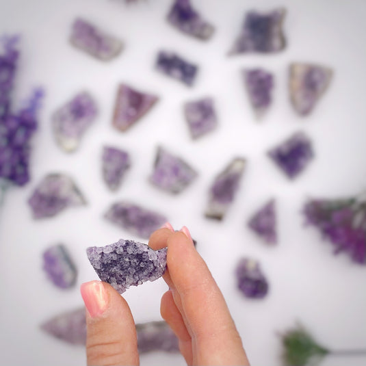 Small Amethyst Cluster for Relieving Stress & Dissipating Negative Energy - Clusters - Keshet Crystals in Petersfield
