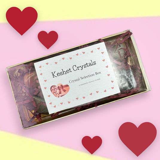 Valentines Crystal Chocolate Box - Keshet Crystals in Petersfield