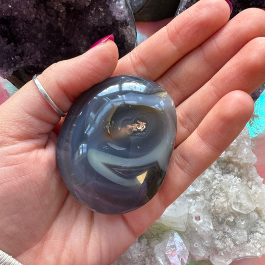 Orca Agate Palmstone A for Inner Harmony