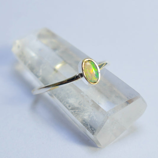 Opal Dainty Oval - Rings - Keshet Crystals in Petersfield