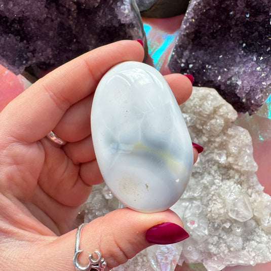 Orca Agate Palmstone D for Inner Harmony