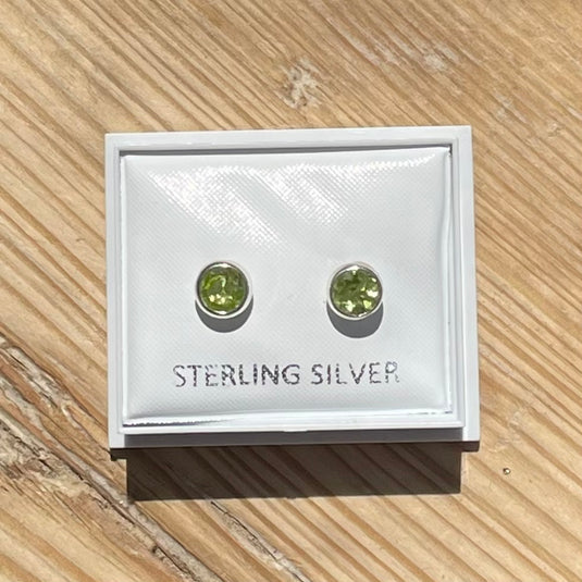 Peridot Stud Earrings for Peace & Balance - Earrings - Keshet Crystals in Petersfield