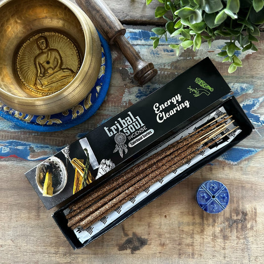 Energy Clearing with Ceramic Holder - Incense Sticks - Keshet Crystals in Petersfield