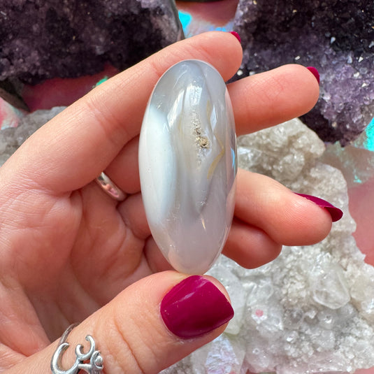 Orca Agate Palmstone E for Inner Harmony