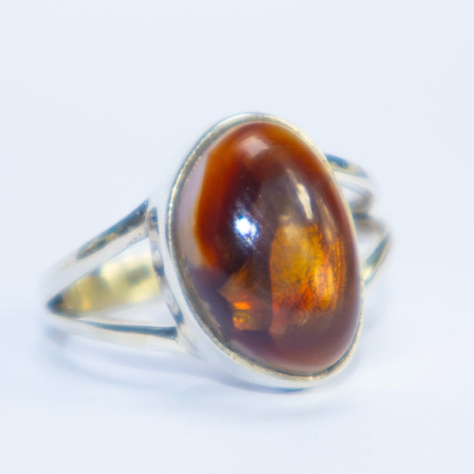 Fire Agate Close Up - Rings - Keshet Crystals in Petersfield