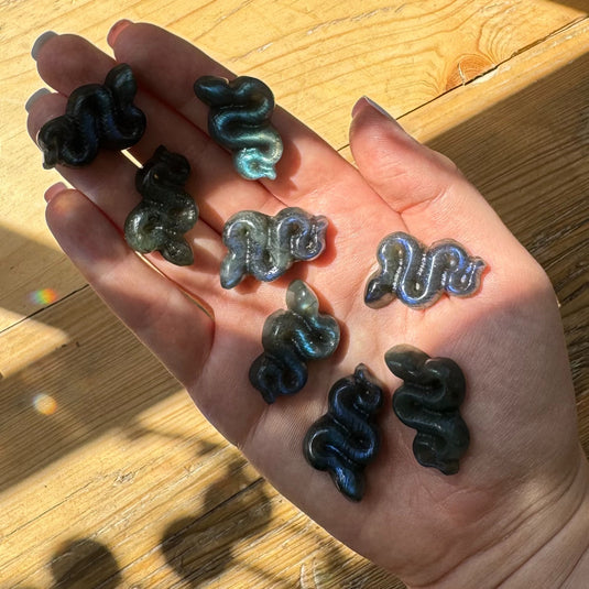 Labradorite Snakes - Carvings - Keshet Crystals in Petersfield