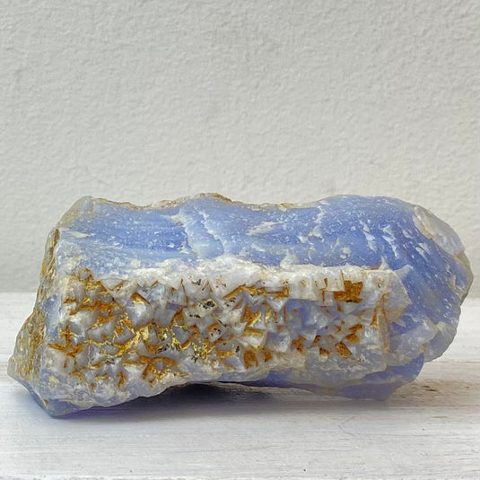 Blue Lace Agate Raw Chunk 10 for Soothing & Calming - Freeforms - Keshet Crystals in Petersfield