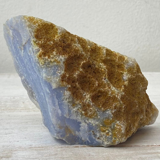 Blue Lace Agate Raw Chunk 9 for Calming & Soothing - Freeforms - Keshet Crystals in Petersfield