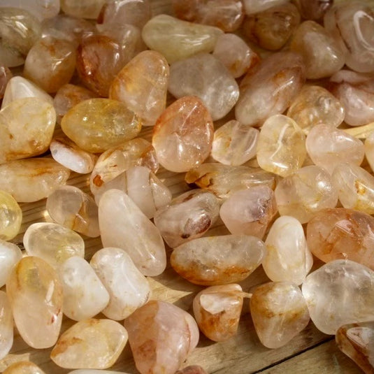 Golden Healer Quartz Close Up - Tumblestones - Keshet Crystals in Petersfield