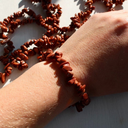 Goldstone Chip for Ambition - Bracelets - Keshet Crystals in Petersfield