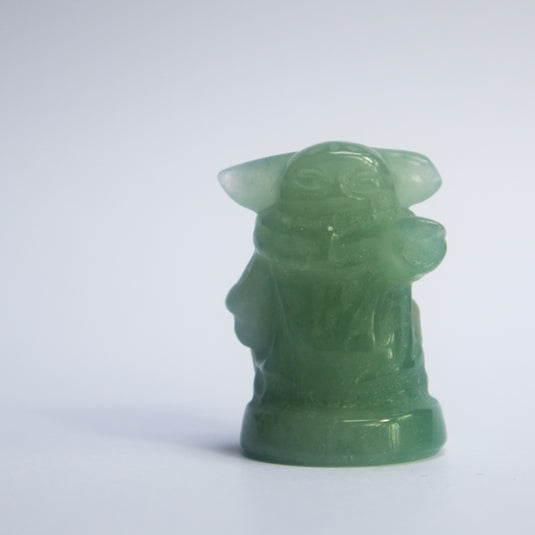 Baby Yoda Grogu Green Aventurine - Carvings - Keshet Crystals in Petersfield