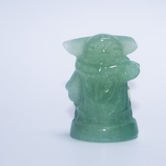 Grogu Baby Yoda Green Aventurine - Carvings - Keshet Crystals in Petersfield