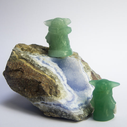 Grogu Baby Yodas Green Aventurine - Carvings - Keshet Crystals in Petersfield