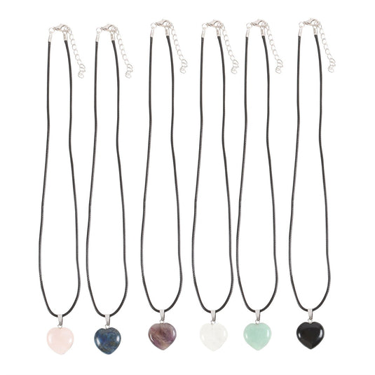 Crystal Hearts On Cords - Necklaces - Keshet Crystals in Petersfield & Online