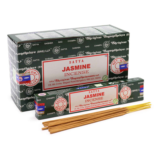 A Dark Green Box Containing Jasmine Incense Sticks 