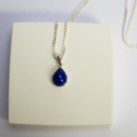 Lapis Lazuli Small Tear Drop - Necklaces - Keshet Crystals in Petersfield