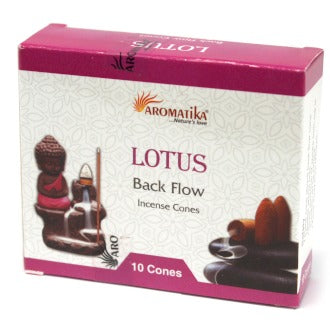 Lotus Aromatika Backflow - Incense Cones - Keshet Crystals in Petersfield