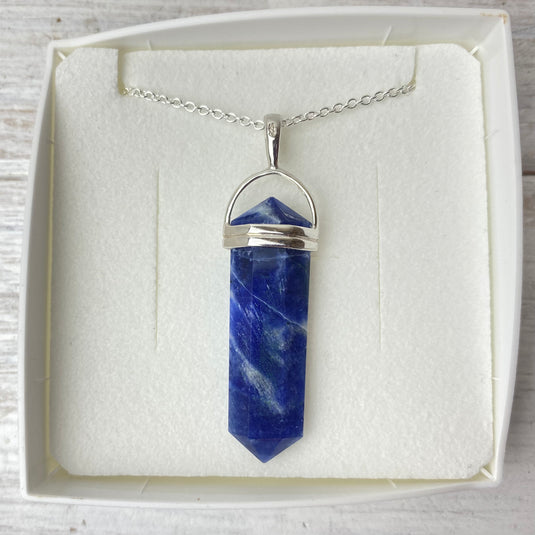 Sodalite Necklace - Necklaces - Keshet Crystals in Petersfield