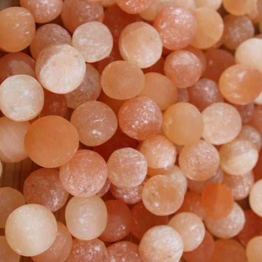 Peach Selenite - Tumblestones - Keshet Crystals in Petersfield