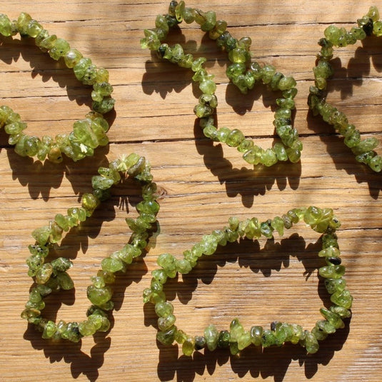 Peridot Chip - Bracelets - Keshet Crystals in Petersfield