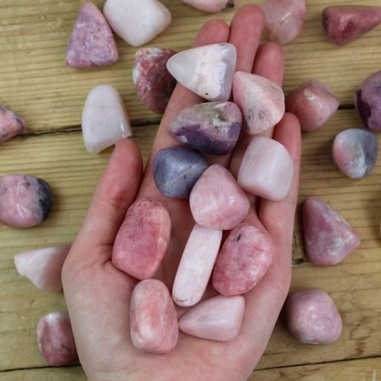 Pink Petalite - Tumblestones - Keshet Crystals in Petersfield