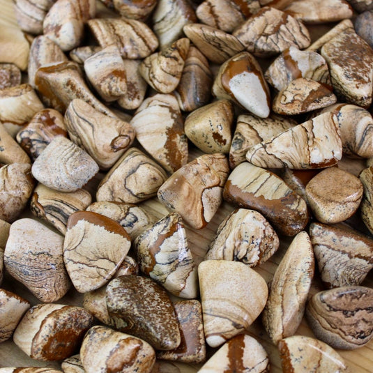 Picture Jasper Close Up - Tumblestones - Keshet Crystals in Petersfield