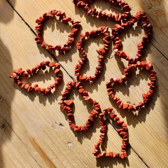 Red Jasper Chip Bracelets - Jewellery - Keshet Crystals in Petersfield