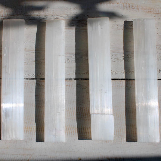 Selenite Ruler for Cleansing - Rough Crystals - Keshet Crystals in Petersfield