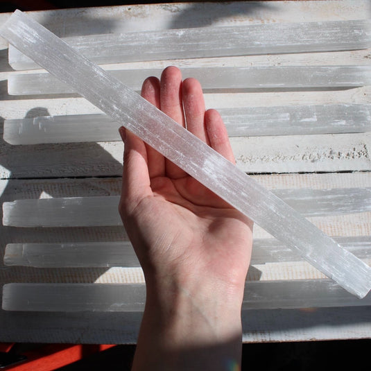 Raw Selenite Sticks - Rough Crystals - Keshet Crystals in Petersfield